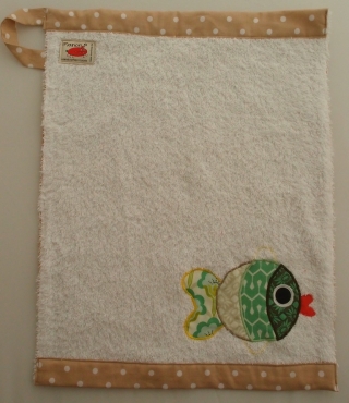 Handtuch Kindergartenhandtuch asciugamano Fisch pesce fish - MarionP Kinderaccessoires accessori bimbi