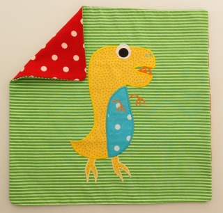 Kissen Kissenbezug Polster Polsterbezug Kinderkissen Dekokissen cuscino fodera pillow Dinosaurier dinosauro dinosaur T-Rex Tyrannosaurus - MarionP Kinderaccessoires accessori bimbi