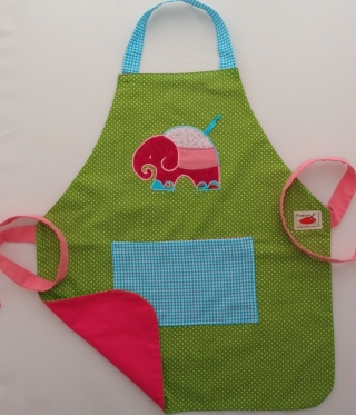 Schürze Kinderschürze Kindergartenschürze grembiule abbigliamento bambini apron Elefant elefante elephant - MarionP -  Kinderaccessoires Kindersachen Südtirol