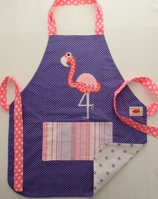 Schürze Kinderschürze Kindergartenschürze grembiule abbigliamento bambini apron Flamingo fenicottero - MarionP -  Kinderaccessoires Kindersachen Südtirol