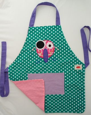 Schürze Kinderschürze Kindergartenschürze grembiule abbigliamento bambiniMonster mostro  - MarionP -  Kinderaccessoires Kindersachen Südtirol