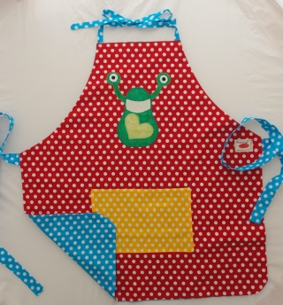 Schürze Kinderschürze Kindergartenschürze grembiule abbigliamento bambini - MarionP - Marion Pramstrahler Giacomuzzi Kinderaccessoires Kindersachen Südtirol