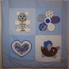 Krabbeldecke Spieldecke Kinderdecke Babydecke KuscheldBaby hellblau kariertecke trapunta per gattonare trapunta carponi trapunta gattoni trapunta bimbo bebè blu chiaro - MarionP