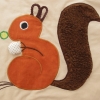 Krabbeldecke Spieldecke Kinderdecke Babydecke Kuscheldecke trapunta per gattonare trapunta carponi trapunta gattoni trapunta bimbo Eichhörnchen scoiattolo - MarionP - Marion Pramstrahler Giacomuzzi Kinderaccessoires Kindersachen Südtirol