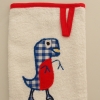 Waschlappen Kinderwaschlappen Babywaschlappen spugna spugnetta strofinaccio guanto da bagnoT-rex Tyrannosaurus dinosauro MarionP - Marion Pramstrahler Giacomuzzi Kinderaccessoires Kindersachen Vilpian Teis Südtirol